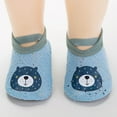 thumbnail image 2 of ZCFZJW Cute Cartoon Pattern Baby Floor Socks Summer Toddler Kids Boys Girls Anti-Slip Slipper Shoes Home Indoor Soft Soled Shoes Socks Z05-Blue 6-12 Months, 2 of 4