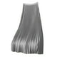 thumbnail image 1 of Falda midi plisada de satén premium de color liso para mujer, tallas grandes, versátil, L-XL-XXL-XXXL, 1 of 3