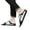 White, variant on Mens Slip on Mules Shoes Casual Sport Walking Tennis Sneakers Breathable Loafers Flats Black 7.5