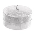 thumbnail image 1 of GUOOL Divided Serving Tray Fruit Plate Dried Fruit Tray for Dessert Cookies Fruits 2 layer, 1 of 8