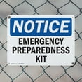 thumbnail image 5 of (2 Pack) Emergency Preparedness Kit OSHA Notice Sign 18 Inch X 12 Inch Indoor / Outdoor Rust-Free Aluminum Metal Signs for Workplace, Workshop, and Construction Site, Made in the USA, 5 of 8