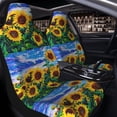 thumbnail image 4 of Goofa Landscape With Sunflowers Printed Car Seat Covers, Automotive Seat Covers for Cars Trucks and SUVs, Quick Setup Universal Fit Elastic Seat Covers-1, 4 of 6