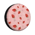 thumbnail image 1 of Fotbe Strawberry Funda de Llanta de Repuesto con Estampado, Engrosada, Ajuste Universal para Jeep, Remolque, RV, SUV, Camión-15 inch, 1 of 6