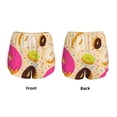thumbnail image 3 of Balery Donuts Pantalones cortos deportivos para mujer con forro y dos bolsillos, elásticos, para entrenamiento, gimnasio, yoga-Medium, 3 of 7