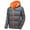 Gray, variant on IROINNID Mens Puffer Jacket Leisure Patchwork Hooded Cardigan Pockets Warm Cotton Jacket,Blue