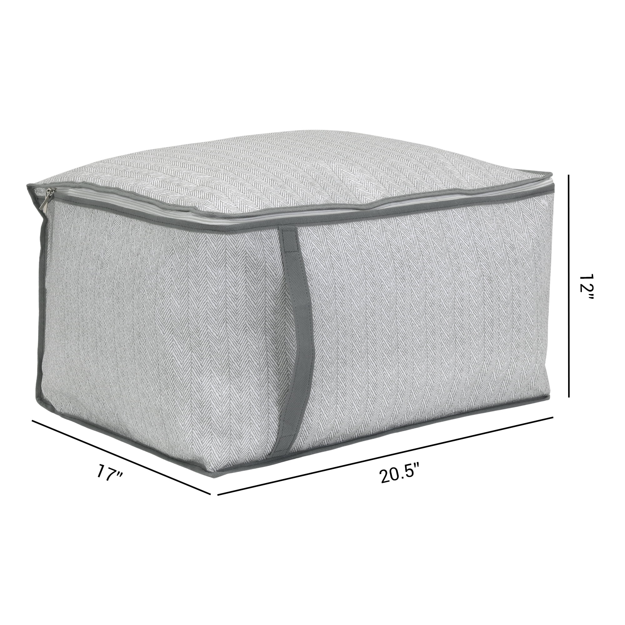 Unique Bargains 1 Pack Clothes Storage Bags Moving Bags Gray 20.5*17*12in