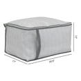 thumbnail image 2 of Unique Bargains 1 Pack Clothes Storage Bags Moving Bags Gray 20.5*17*12in, 2 of 7