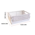 thumbnail image 4 of Matoen Mini Desk Storage Organizer Foldable Plastic Storage Basket with Handles for Desks and Office, 4 of 4