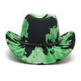 thumbnail image 1 of New Color Cowboy Hat Western Cowboy Hat Green Imitation Wool Hat, 1 of 5