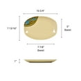 thumbnail image 2 of Excellante Wei Melamine Dinnerware Collection 23 oz., 10 3/4" x 7 7/8" Teriyaki Tray, Comes In Dozen, 2 of 4