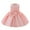 Pink, variant on XFHLMJFF Girls Dress Sleeveless Tulle Kids Ruffled Princess Bridesmaid Pageant Gown Birthday Party Wedding Comfortable Sundress