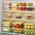 thumbnail image 7 of KGJQ Refrigerator Storage Box, with Lid, Clear Stackable Food Container, Microwave Safe Odor Resistant Freshness Keeper, for Fridge Organization, 7 of 7