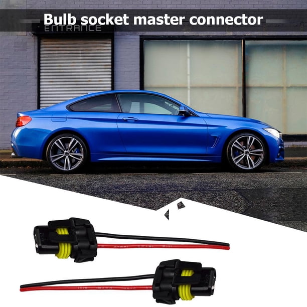 2x HB3 9006 HB4 Conector de adaptador hembra de enchufe de bombilla para faro antiniebla
