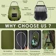thumbnail image 4 of FUN ESSENTIALS Kit de tienda de campaña de ducha solar, 2 piezas, privacidad emergente instantánea, bolsa de ducha solar de 5 galones, tienda de campaña de privacidad para campamento al aire libre, fá, 4 of 5
