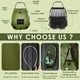 thumbnail image 4 of FUN ESSENTIALS Kit de tienda de campaña de ducha solar, 2 piezas, privacidad emergente instantánea, bolsa de ducha solar de 5 galones, tienda de campaña de privacidad para campamento al aire libre, fá, 4 of 5