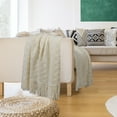 thumbnail image 2 of PiccoCasa 50"x60" Knitted Throw Blanket Bed Sofa Couch Decorative Beige, 2 of 6