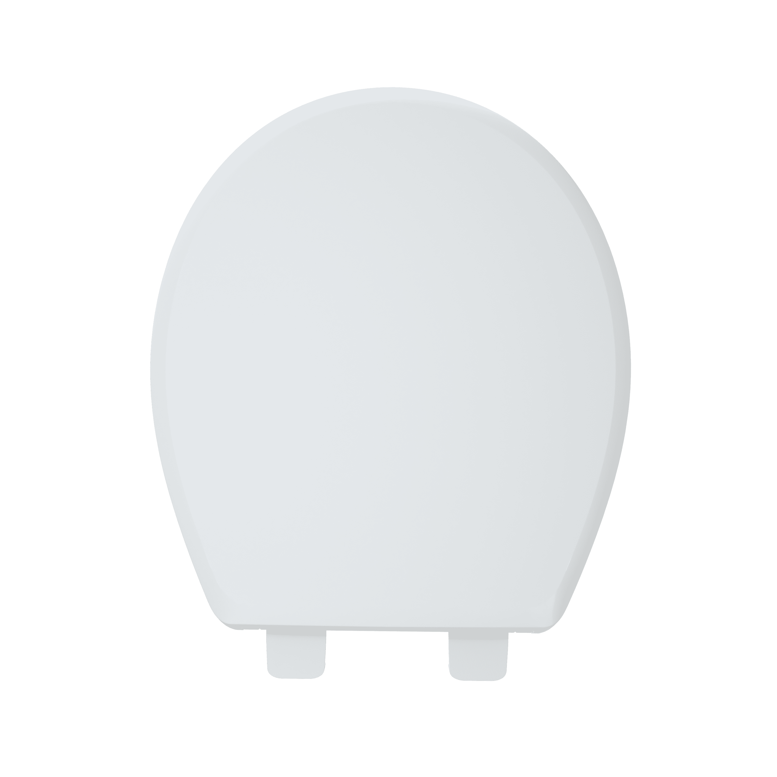 R&T Round Plastic Toilet Seat Soft Close No Slam White