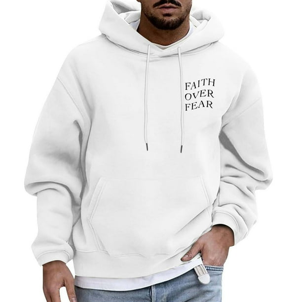 Gibobby Sudaderas con capucha para hombre Sudadera con Capucha para Hombre algodon Camisa para Hombre Blanco M Bodega Aurrera en linea