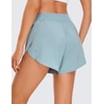 thumbnail image 3 of CRZ YOGA Mid Waisted Running Shorts for Women 4" Comfy Mesh Liner for Workout Athletic Track Quick Dry, 3 of 4
