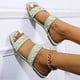 thumbnail image 4 of Sandalias planas con punta abierta y perlas para mujer, sandalias cómodas, informales, cómodas, para la playa Wmkox8yii  hj789, 4 of 9