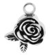 thumbnail image 2 of Rose Flower Leaf Cremación cineraria cineraria cineraria de ceniza de material acero inoxidable Colgante punk, 2 of 8