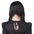 thumbnail image 2 of Gothic Wednesday Dark Braids Black Wig, 2 of 3