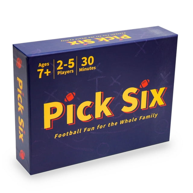 Juego de cartas Pick Six Ultimate con temática de fútbol para niños y adultos