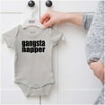 thumbnail image 5 of Gangsta Napper Rap Hip-hop Humor Romper Boys or Girls Infant Baby Brisco Brands 12M, 5 of 6