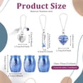 thumbnail image 2 of Evjurcn 6 Pcs Cremation Urn Necklace, Urn Necklace for Ashes Keepsake Cremation Jewelry Heart Crystal Cubic Urn Necklace Stainless Steel Urn Memorial Pendant for Women Men Loved Ones Pet, 2 of 8