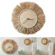 thumbnail image 2 of Reloj de pared grande de estilo nórdico con agujas de paja, hecho a mano, 2 of 5