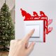 thumbnail image 5 of Gibobby Navidad 3D Elks Trineo Acrílico Espejo Pegatina Interruptores para el Pegatina de pared decorativa Puerta Esquina Decoración Navidad DIY(C), 5 of 5