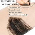 thumbnail image 5 of HAIRRO Men's PU Human Hair Hairline 100% Real Human Hair Forehead Hair Patch Hairpiece Sideburns Toupee Men Invisible Seamless Ultra Thin Skin PU Men's Hair System 1B Color, 5 of 9