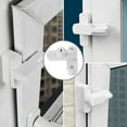 thumbnail image 3 of KONTONTY Awning Window Lock White Alloy Practical Design For Homeowners Use, 3 of 8