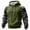 Green, variant on Men'S Hoodies Camo Sweatshirts Fashion Fall winter Hoodies Pullover Drawstring Winter Long Sleeve Shirt With Kangaroo Pocke Green 2XL
