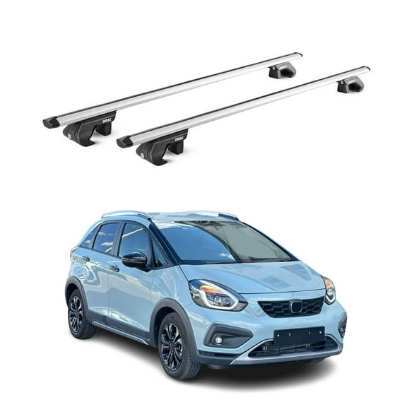 OMAC Roof Rack Cross Bars Luggage Carrier for Honda Fit 2021-2024 Alu Grey 2Pcs