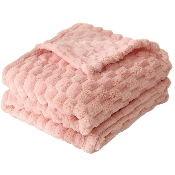Qianduo Bath Sheets - Hand Towels for Bathroom - Face Towel - Polyester - 35*75Cm/13.77*29.52In - Pink
