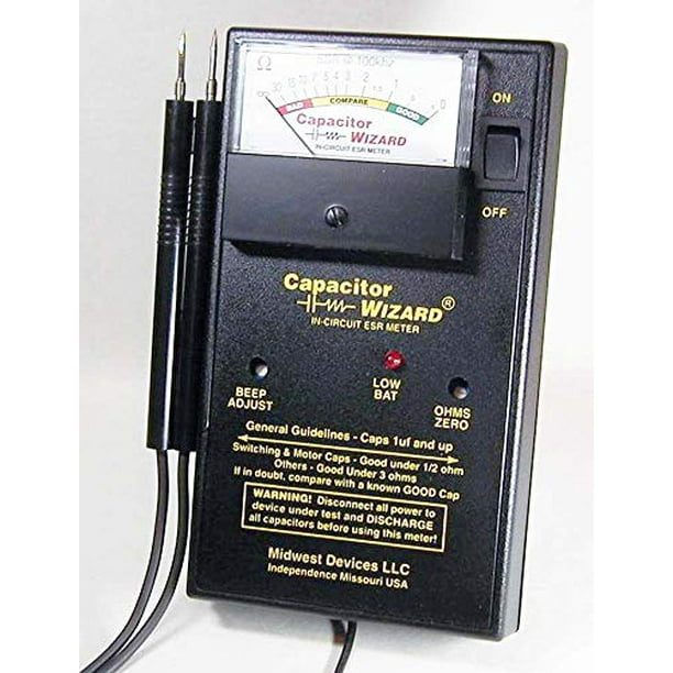 Capacitor Wizard Analog ESR Tester with Overstress Protection