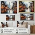 thumbnail image 4 of Designart "Denmark Cityscape Euphony I" Cityscapes Floater Framed Canvas Print, 4 of 7