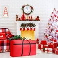 thumbnail image 2 of Décorations d'Halloween Sac de Transport Imperméable pour Rangement Modèle de Poupée Arbre de Noël Rouge 90*58*28CM, 2 of 4