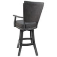 thumbnail image 2 of Classic Counter 26" Solid Wood Bar Stool - Northwest Elk Charcoal Fabric - Gray, 2 of 2