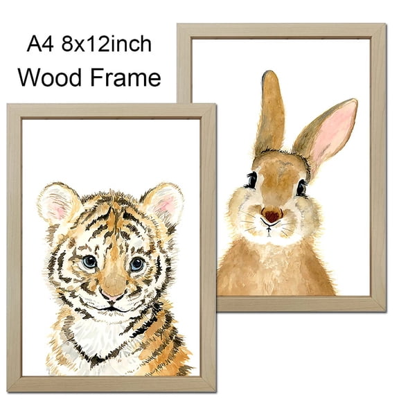 1pc Wood Picture Frame A4 8X12in Honors Certificate Document Frame Wooden Photo Frame for Wall Hanging Desktop Disply