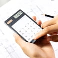 thumbnail image 4 of Calculatrice Numérique Standard de Base Transparente à Énergie Solaire, de Bureau, Format de Poche, Mini, Portative, pour Étudiants, 4 of 4