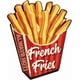 thumbnail image 1 of Letrero de metal vintage de papas fritas, 11 x 13,4 pulgadas, elegante, de comida rápida, divertido, de metal, delicioso, para pared, con diseño de papas fritas., 1 of 9
