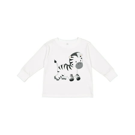 

Inktastic Zebra Gift Toddler Boy or Toddler Girl Long Sleeve T-Shirt