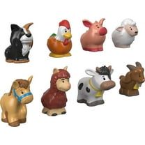 Fisher-Price Little People Farm Animal Friends 8-Piece Figure Set for Toddlers