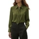 thumbnail image 1 of Eres Más Que una Camisa de Puntuación de Prueba Casual de Manga Larga Blusa de Poliéster de Cuello Redondo para las Mujeres, Camisa de Bufanda Top Mujer Sudadera de Moda para Uso Diario, 1 of 6