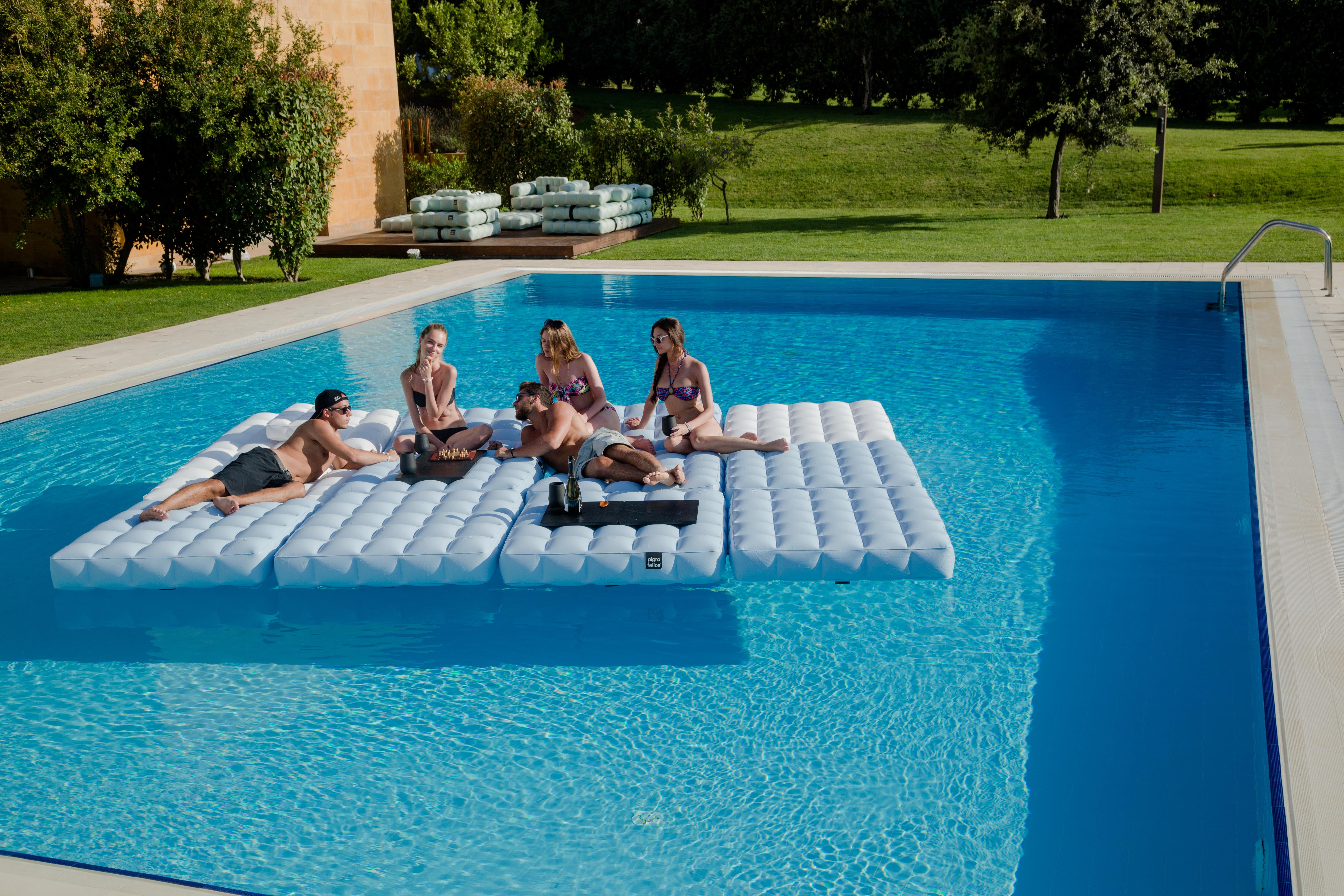 Pigro Felice Modul'Air Inflatable Cushion- PVC Black