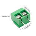 thumbnail image 2 of 10 piezas KF301 PCB montaje tornillo bloque de terminales conector paso 5,0 mm (2P verde), 2 of 4