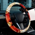 thumbnail image 6 of Seven Starred Iadybird 14.5 Inch Printing PVC Leather Car Wheel Cover Steering Wheel Covers Auto Accessories, 6 of 6
