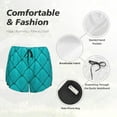 thumbnail image 4 of Logiee Diamond Shaped Print Women 2 in 1 Running Shorts,High Waisted Athletic Shorts,Gym Workout Shorts with Liner Pockets-Medium, 4 of 7